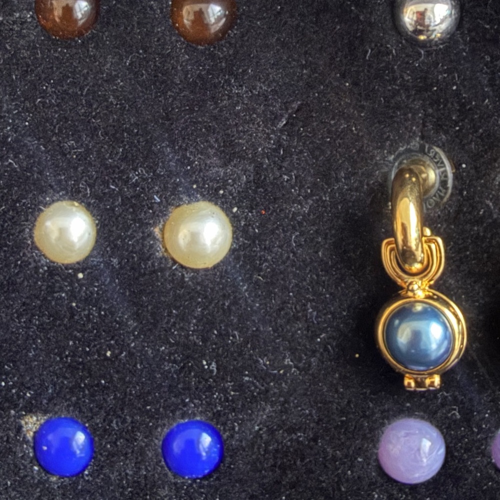 Joan Rivers Interchangeable Drop Earrings Set - Picture 7 of 8